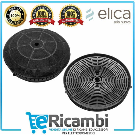 ELICA Filtro Cappa a Carboni Attivi, Modello 57, Confezione 2 Pezzi, 180 x 38 mm, KIT0161388 - CFC0038668 - CFC0140343, per Modelli: Acuta, Amelie, Box In