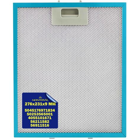 FILTRO CAPPA ALLUMINIO 276x231x9 mm Electrolux  ELICA AEG  4055101671  F 265