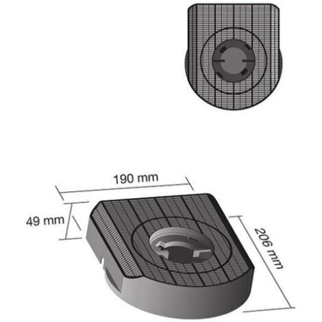 Filtro carbone Elica 20,6X19cm 40FC95