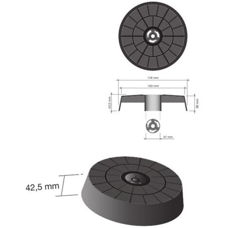 Filtro carbone Teka cappa aspirante 40FC90