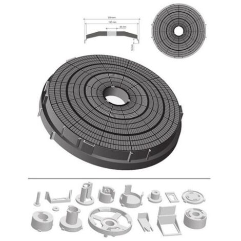 Filtro carbone universale cappa C00535764