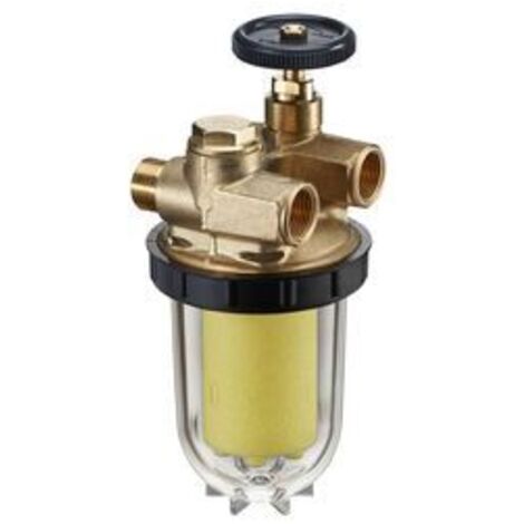 Filtro carburante con separatore d'aria e raccordi 12X17 MF