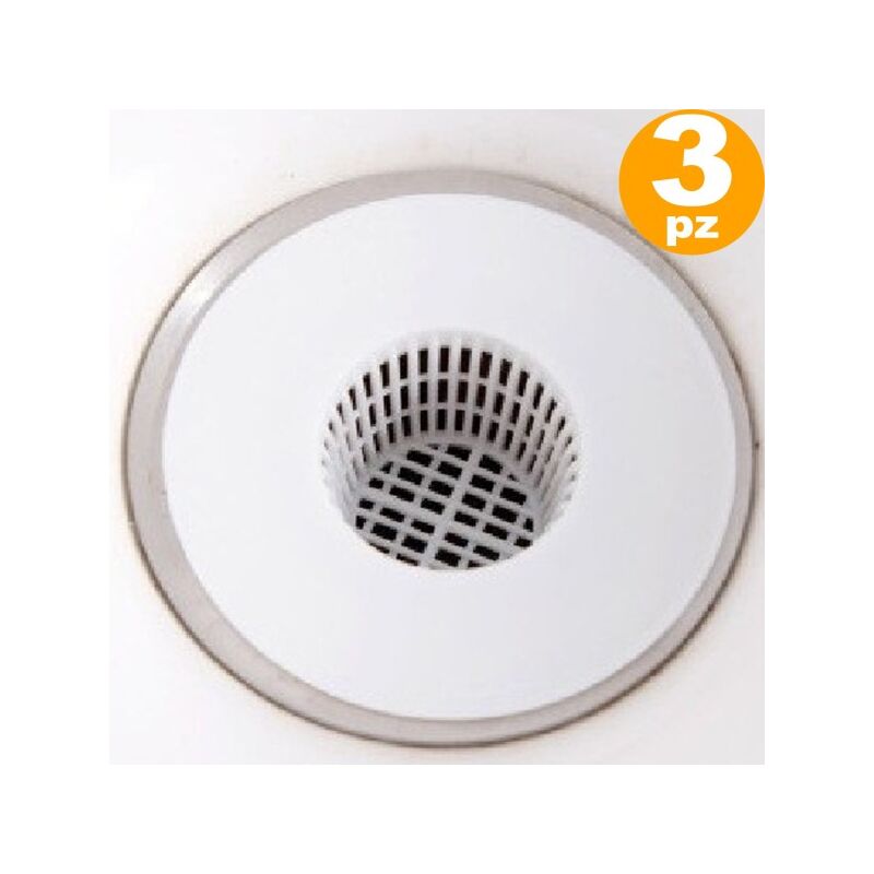 4 Pezzi Filtro Per Doccia Cattura Capelli, Protezione Rotonda Per Scarico Vasca In Acciaio Inox Per Vasca E Cucina, 12 Cm | Leroy Merlin - Foto 5