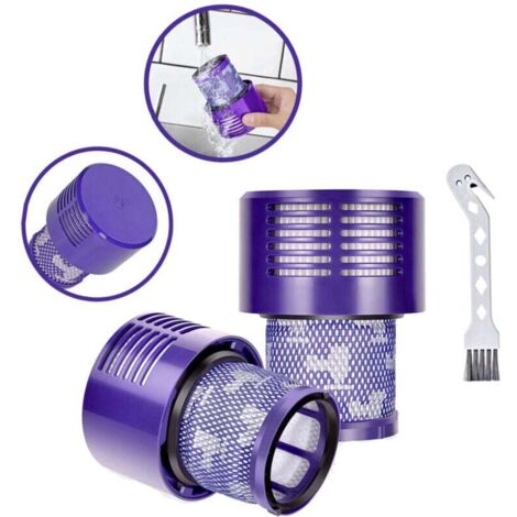Filtro da 2 pezzi per Dyson V10 SV12 Series - Sostituisce DY-969082-01 - Filtro compatibile V10 per Dyson Cyclone V10 Absolute, Animal, Total Clean