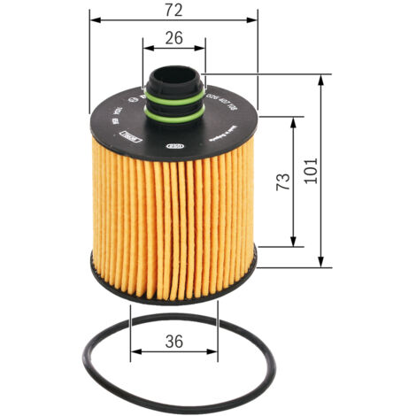 Filtro de aceite F026407108 Bosch