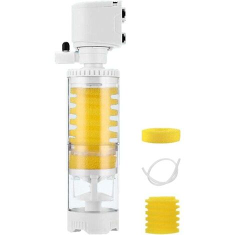 Filtro de acuario KZQ de 10 W - Bomba de filtro para acuarios pequeños, filtro de acuario de un galón, cartucho de repuesto para acuario