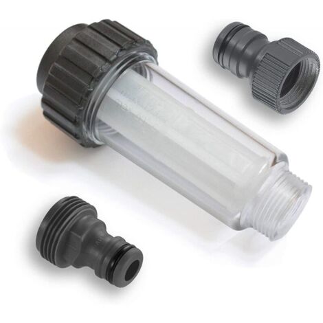 Filtro de agua con conector rápido - Para hidrolimpiadora con conexión de 3/4" Cliparto - Compatible con Karcher 4.730-059.0