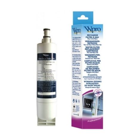 Filtro de agua de calidad Wpro Whirlpool para frigoríficos y congeladores estilo americano (cabe en la rejilla) de Wpro