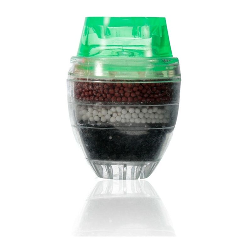 

Filtro de agua de carbón activado para el hogar Mini grifo de cocina Purificador de agua Cartucho de filtro de fábrica 21-23 mm Verde