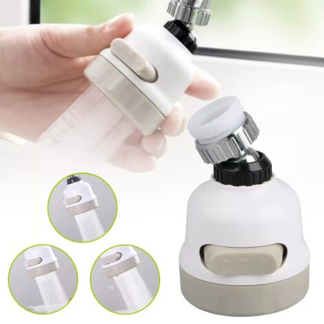 Filtro de agua giratorio de 360° (paquete de dos), rociador portátil para grifo de fregadero de cocina