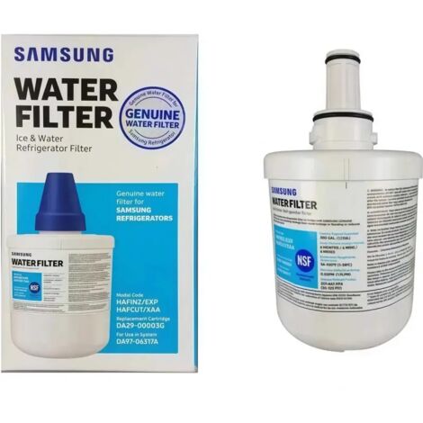 Filtro de agua interno Samsung Aqua-Pure DA29-00003A/B: compatible con refrigeradores estadounidenses, fácil de reemplazar y duradero.