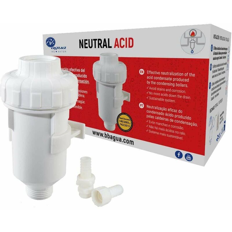 

Filtro de agua para calderas de condensación. Neutral Acid. . - Bbagua