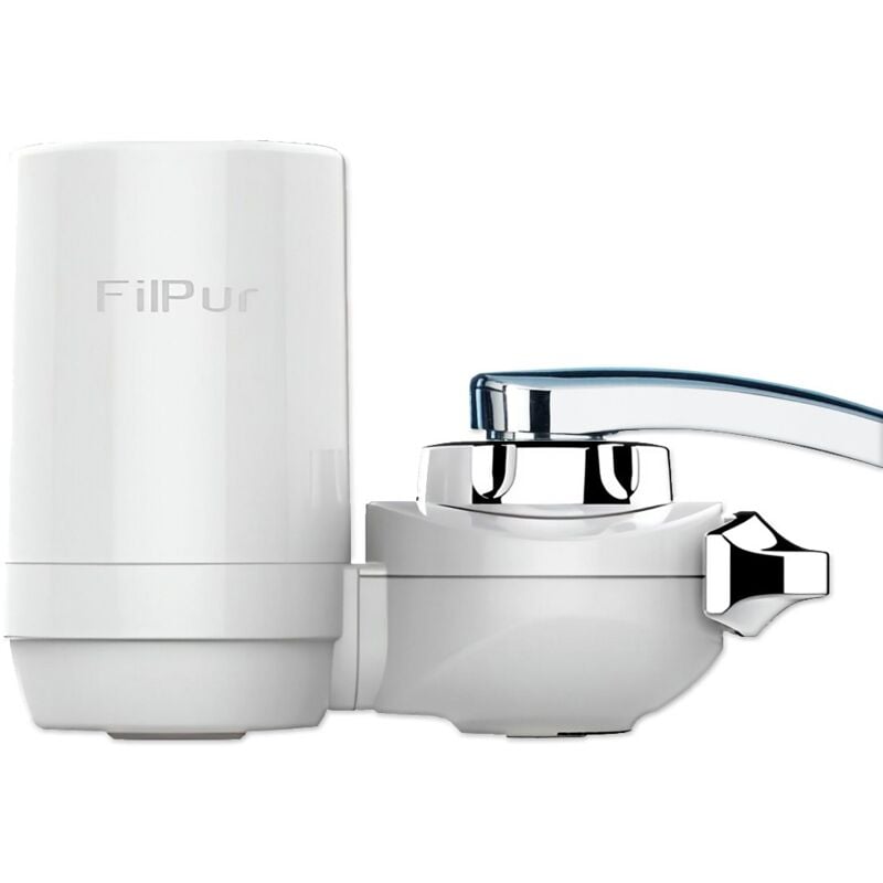 

Filtro de agua para grifo, elimina cloro, sedimentos, nitratos, pesticidas, mal sabor y olor. FILPUR