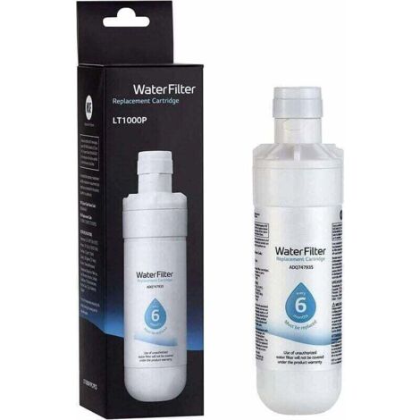 Filtro de agua para refrigerador LT1000P – 6 meses / 200 galones – Blanco – Compatible con ADQ74793501, ADQ75795105, AGF80300704