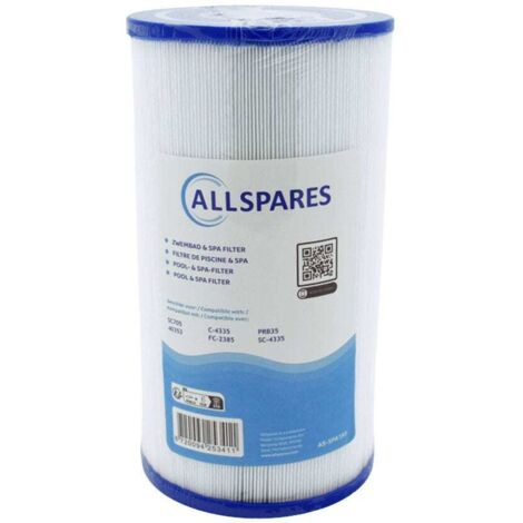 Filtro de agua para spa AllSpares SC705 / 40353 / C-4335