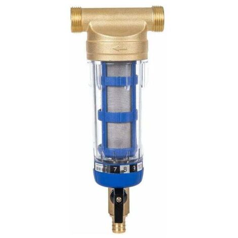 Filtro de agua reutilizable para sedimentos, rosca externa para tubería de fuente (rosca macho de 1/2 pulgada)