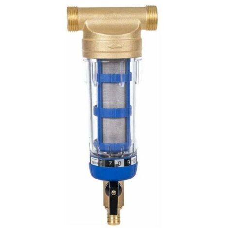 Filtro de agua reutilizable para sedimentos, rosca externa para tuberías de fuente (rosca macho de 1/2 pulgada)