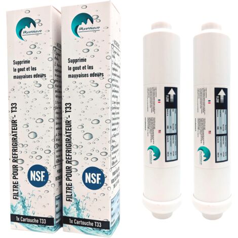Filtro de agua x2 para refrigerador compatible con todo Frigo Americain o estándar