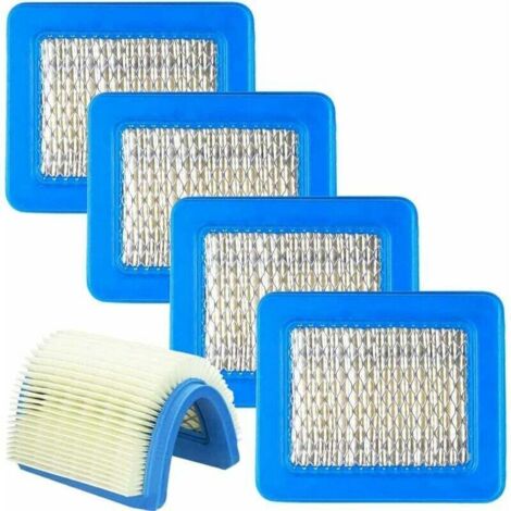 Filtro de aire de motor, paquete de 5, accesorio para cortacésped, cartucho de repuesto para cortacésped manual, filtro de aire para tractor, azul, 13 cm x 11 cm.