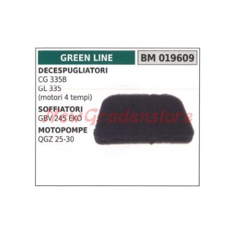 Filtro de aire desbrozadora GREEN LINE motor soplador 019609