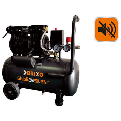 Filtro de aire para compresor silenciado de 24 L con conexión compatible - Brixo