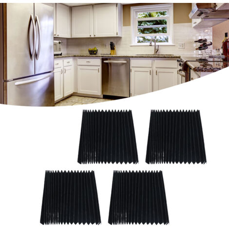 Filtro de aire para refrigerador Electrolux con tecnología de carbón y estructura plisada, limpia y elimina olores, 4 piezas robustas de ABS (vida útil de 6 meses)