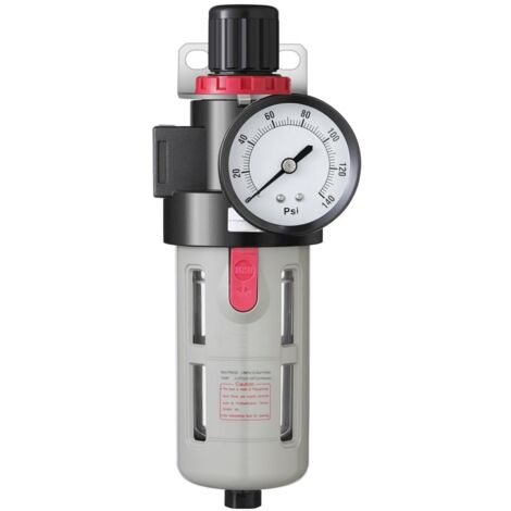 FILTRO DE AIRE REGULADOR 150 ML, 3/8" FILTRO COMPRESOR AIRE. Regulador de presion con manometro para separar agua y humedad