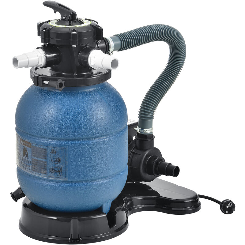 [En.casa] - Filtro De Arena Con Bomba Para Piscinas De 12-20 M³ Válvula De 5 Posiciones Azul [Pro.tec]