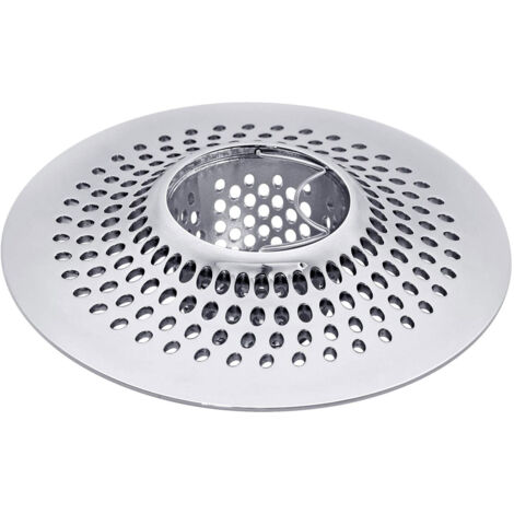 Filtro de baño, 11,5 cm, acero inoxidable, plata