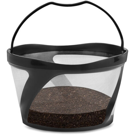 Filtro de café de malla reutilizable, compatible con las cafeteras Keurig K-Duo Essentials y K-Duo – Negro, PP y acero inoxidable 304