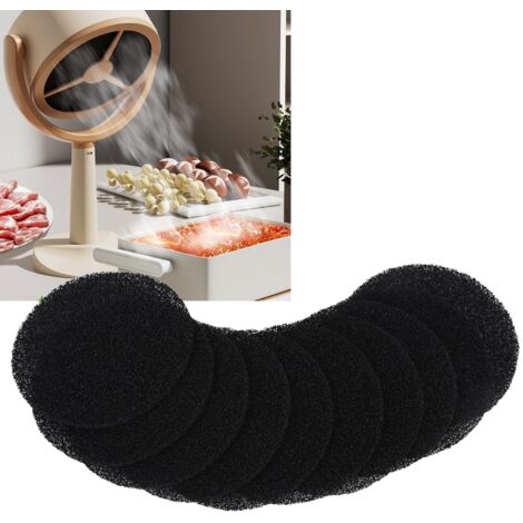 Filtro de carbón activado de 10 piezas para mini campanas extractoras de mesa, esponja absorbente de 150 x 150 x 5 mm, lavable, reutilizable, parrilla de cocina portátil
