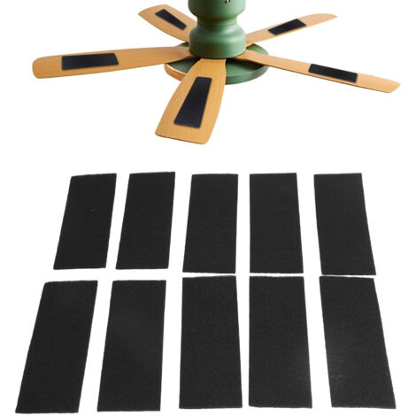 [Filtro de carbón activado de coco] + [BreezePure] + [Filtros de aspas rectangulares] + [Autoadhesivo] 10 almohadillas purificadoras de aire para ventiladores de techo