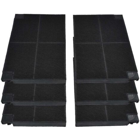 Filtro de carbón AllSpares (2 uds.) para campanas extractoras compatibles con AEG Zanussi EFF55 / Franke Faber 1120016758 y Electrolux Juno Zanker MCFE16 9029800621 (225x150x20mm)