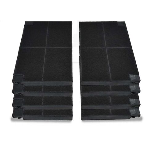 Filtro de carbón AllSpares (2 uds.) para campanas extractoras compatibles con AEG Zanussi EFF55 / Franke Faber 1120016758 y Electrolux Juno Zanker MCFE16 9029800621 (225x150x20mm)