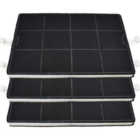 Filtro de carbón AllSpares para campanas extractoras compatibles con Bosch 00351210/351210 / DHZ5160 / Siemens LZ51600 y Neff Z5114X0 (293x200x23mm)