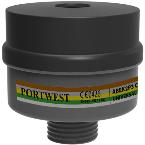 Filtro de Combinación ABEK2P3 con Conexión de Rosca Universal - Pack 4 / Negro
