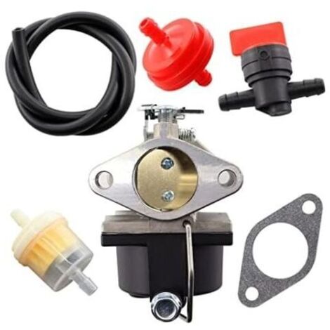Filtro de combustible del carburador y línea de combustible para motores Tecumseh 640065A y 640065, OHV110, OHV115, OHV120, OHV125, OHV130, OHV135, OV358EA, cortacésped de 13 HP, 13,5 HP, 14 HP y 15 H