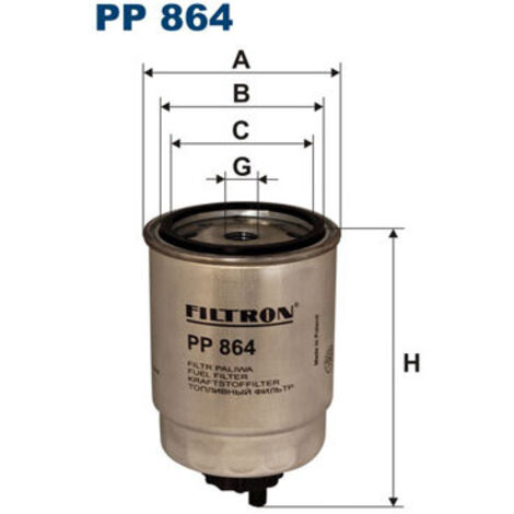 FILTRO DE COMBUSTIBLE PP864 FILTRON