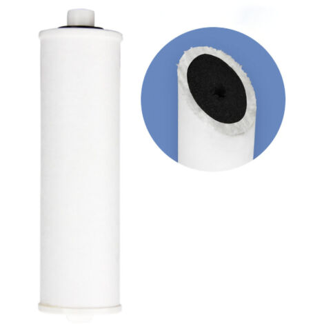Filtro de ducha con filtración compuesta y carbón activado para una piel sana – Filtro de agua para ducha con 1 elemento de filtración compuesta para duchas