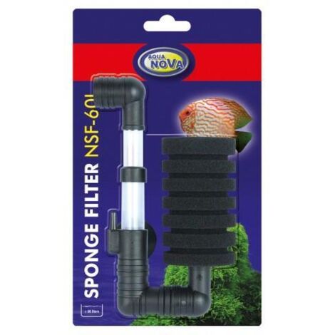 FILTRO DE ESPONJA PARA ACUARIO, FILTRACIÓN BIOLÓGICA DE HASTA 60 LITROS