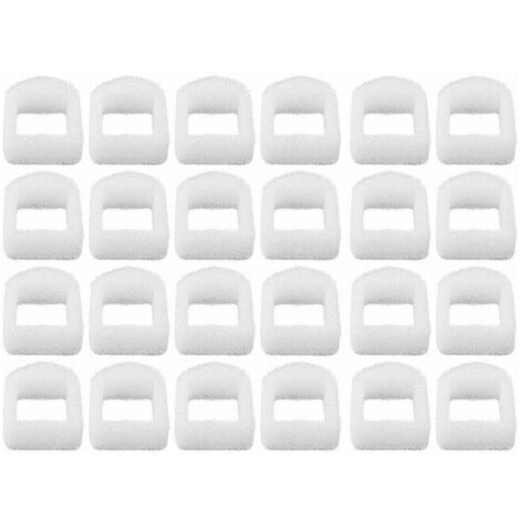 Filtro de espuma de repuesto de 24 piezas para fuentes para perros y gatos, prefiltro de espuma para fuentes de mascotas, compatible con Drinkwell, fuentes de cerámica y acero inoxidable 360