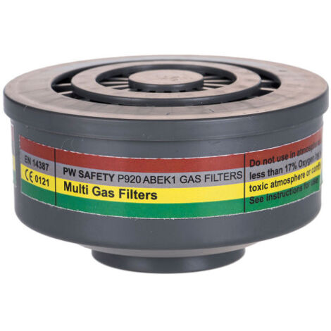 Filtro de gases ABEK1 con conexión de rosca especial P920