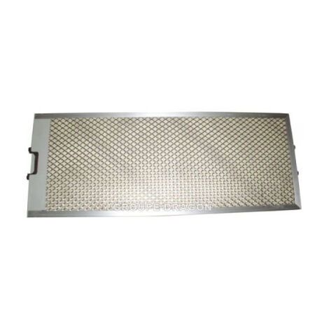 Filtro de grasa compatible con Bosch 00460027 - Filtro metálico 530 x 205 mm - Con filtro de fieltro para campana extractora.