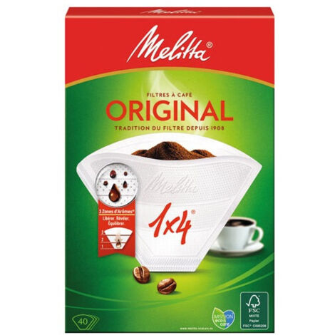Filtro de papel 1X4 pz.40 Melitta