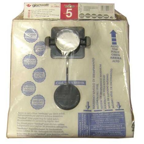 Filtro de papel vertical grande pz.5 Gisowatt