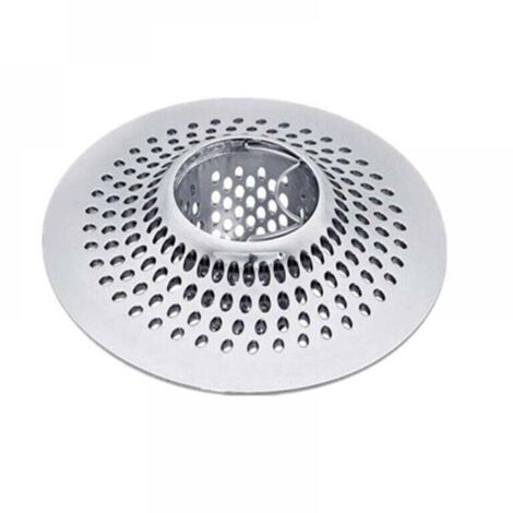 Filtro de pelo de acero inoxidable para bañera y ducha, 12 cm