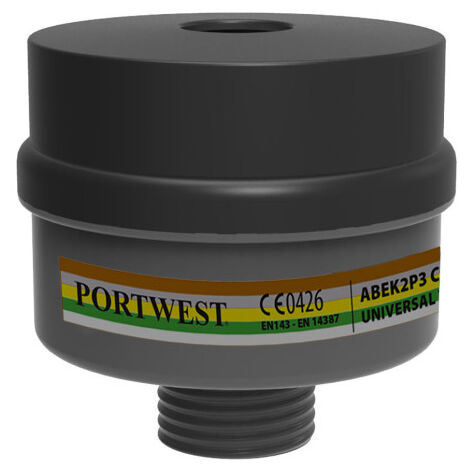 Filtro de protección respiratoria ABEK2P3 de rosca universal P976