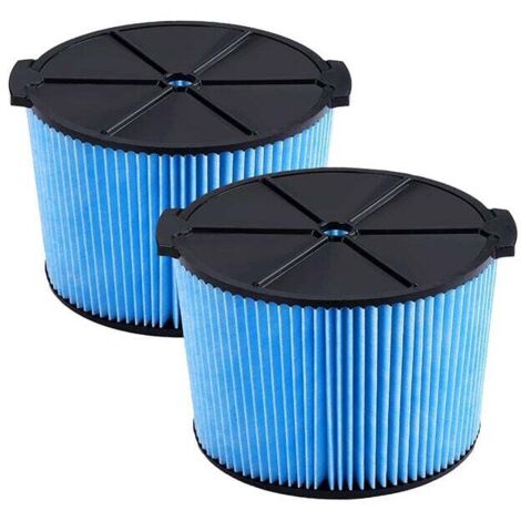 Filtro de repuesto KZQ para aspiradora de taller Ridgid VF3500, paquete de 2, aspiradora de 3 capas para polvo fino y residuos, aspiradora de mano de 3 a 4,5 galones