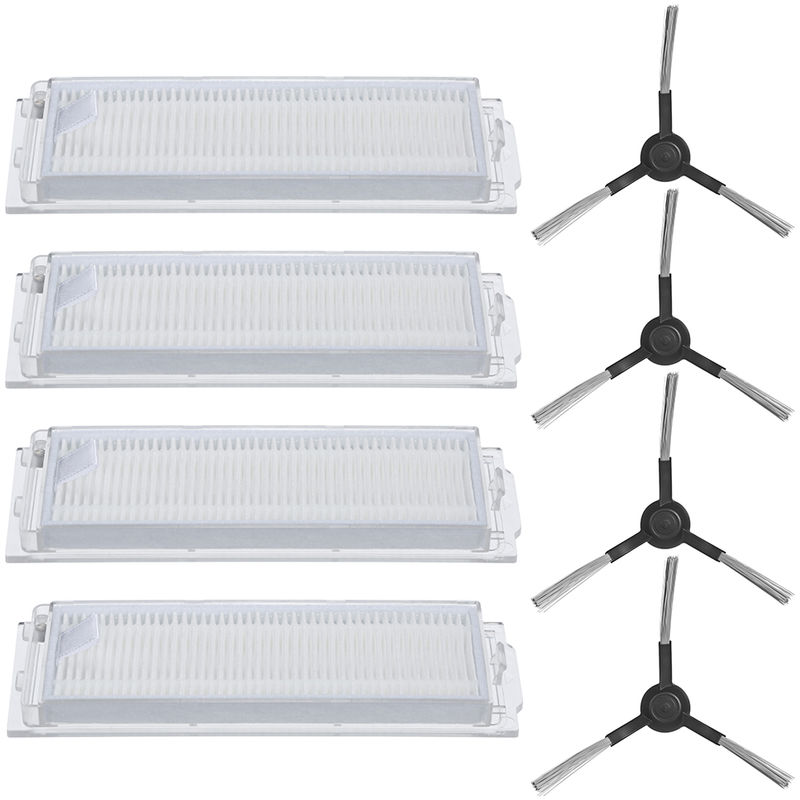 

Filtro de repuesto para aspiradoras y cepillo lateral para MIJIA STYJ02YM robotica Aspiradora Robot Aspiradora reemplazo de accesorios de piezas