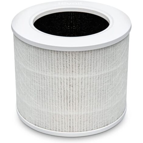 Filtro de repuesto para purificador de aire HEPA 3 en 1, carbón activado de alta eficiencia, núcleo mini-RF, blanco